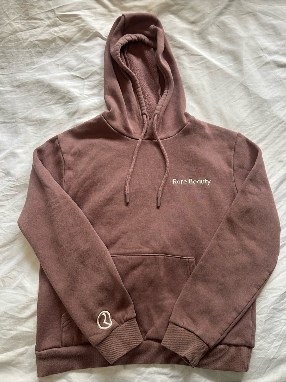 Rare Beauty Mauve Pink Logo Hoodie